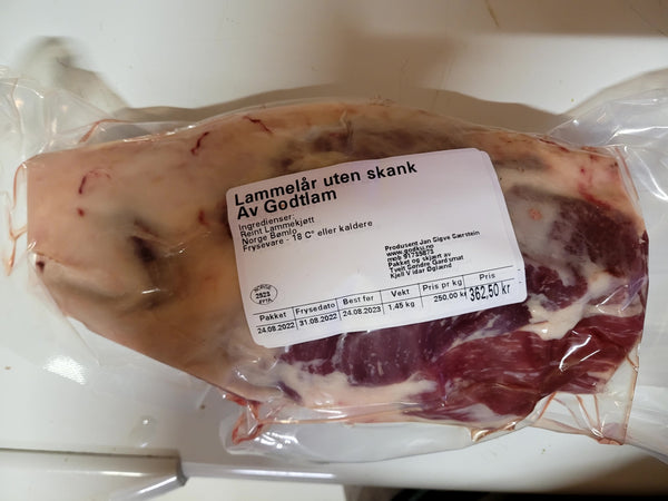 GodtLam Lammelår utan skank. UTSOLGT