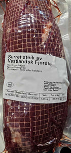 GodKu Surret steik av Vestlandske fjordfe. Ung ku.