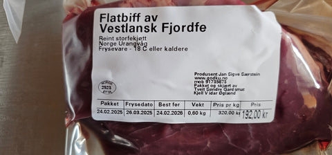 GodKu Flatbiff av Vestlandske fjordfe. KALV!