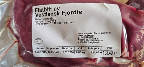 GodKu Flatbiff av Vestlandske fjordfe. KALV!