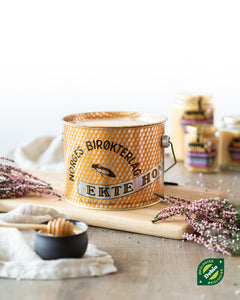 SnillBie Organic heather honey 2.5 kg in antique pail